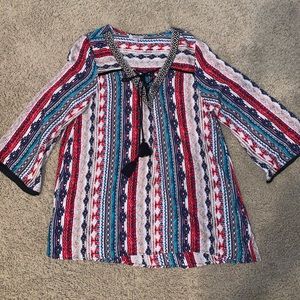 Patterned Tie Tunic